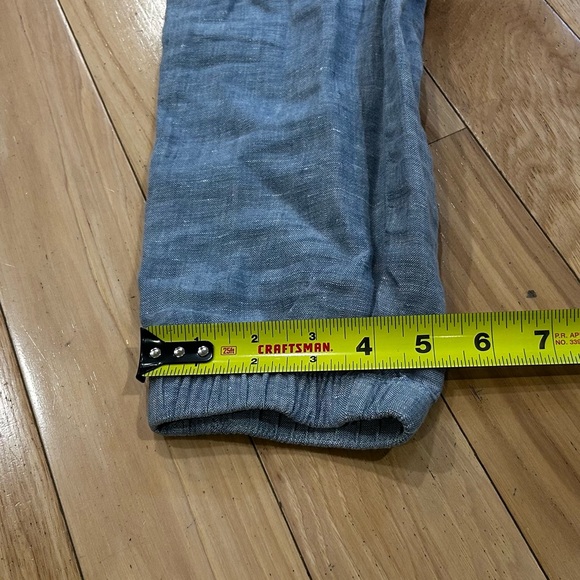 Athleta Cabo Linen Jogger Light Blue Pants - 100% Linen - Women’s Size 2 - Picture 7 of 9